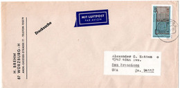 L58941 - Berlin - 1975 - 50Pfg Denkmalschutzjahr EF A LpDrucksBf WUERZBURG -> San Francisco, CA (USA) - Covers & Documents