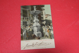 Genova Piazza Ponticello E La Fontana Animata 1900 Ed. Guggenheim - Genova (Genoa)