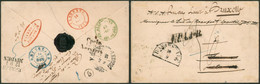 Env. Non Affranch. Expédiée De Donaustauf (Allemagne, 10/9/1852) + U.P.A. 3e R. > Florennes + Déboursé Avec Date Manusc. - Posta Rurale