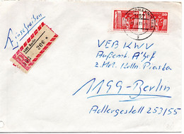 58954 - DDR - 1981 - 2@30Pfg Kl.Bauten A R-Bf Innerh V BERLIN - Storia Postale