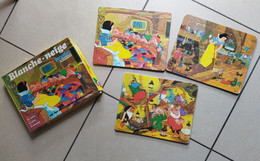 Trois Puzzles à Difficulté Progressive De Blanche-Neige - Productions Walt Disney - Fernand Nathan - Format : 27x21.5 Cm - Puzzle Games