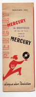Catalogue De Disques MERCURY Printemps 1954  (M3953) - Advertising