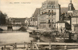 Rennes * Le Quai St Cast * Péniche LE GRONDEUR * Batellerie - Rennes