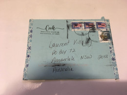 (5 H 31) USA Letter Posted To AUSTRALIA (during COVID-19) 2 Covers - Brieven En Documenten