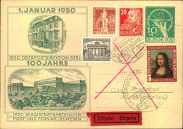 1952, 10 Pf, Währungsgeschädigten Ganzsachenkarte Mit "wilder" Zusatzfrankatur Ab SCHIRNDORF - Other & Unclassified