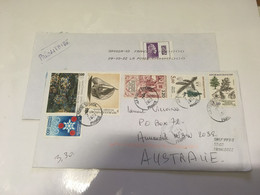 (5 H 31) FRANCE Letter Posted To AUSTRALIA (during COVID-19 Pandemic) 2 Covers - Covers & Documents