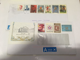 (5 H 31) BELGIUM Letter Posted To AUSTRALIA (during COVID-19 Pandemic) 2 Covers - Brieven En Documenten