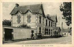 St Jean De Monts * Rue Et Vue Sur La Poste * Automobile Voiture Ancienne - Saint Jean De Monts