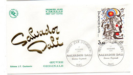 FDC --1979 -- Salvador  DALI -- Oeuvre Originale .....cachet  PARIS - 75............à Saisir - 1970-1979