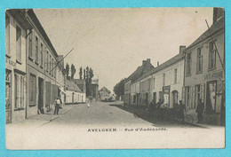 * Avelgem - Avelghem (West Vlaanderen) * Rue D'Audenaerde, Café Suisse, Animée, Vélo, Zeldzaam, Unique, TOP, Rare - Avelgem