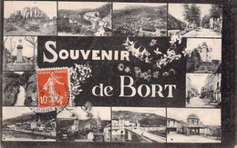 CPA Souvenir De Bort - Carte Multivues Oblitéré à Part Dien En 1919 - Altri & Non Classificati