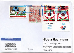 58995 - Italien - 2021 - 2000L MiF A PostapriorityBf VIMERCATE -> Japan - 2021-...: Poststempel