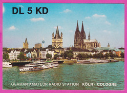 276011 / Germany - Köln Cologne - TV Television Tower Tour De Télévision Fernsehturm Ship QSL Card Amateur Radio Station - Autres