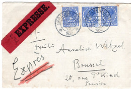 59002 - Niederlande - 1932 - 3@12.5c Wilhelmina A EilBf SGRAVENHAGE -> Belgien - Storia Postale