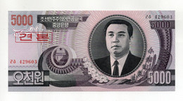 Corea Del Nord - 2002 - Banconota Da 5000 Won - Nuova - (FDC35060) - Corea Del Nord