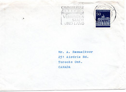 59011 - Bund - 1971 - 50Pfg Brandenburger Tor EF A Bf HAMBURG - ... -> Canada - Lettres & Documents