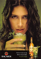 BACARDI RESERVA Perfect Mojito Rom Rum Rhum  Liqueur Boisson Alcool PUB Publicité  N° 164 \KEVREN0775 - Advertising