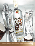 BACARDI Coconut Rum Rhum Liqueur Boisson Alcool PUB Publicité  N° 166 \KEVREN0775 - Publicidad