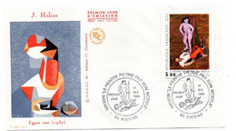 FDC --1984 --HELION --peintre Piétiné Par Son Modèle ...... .cachet  AMIENS -80.......à  Saisir - 1980-1989