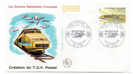 FDC --1984 -- Création Du  TGV Postal ... .cachet  LYON -69.......à  Saisir - 1980-1989