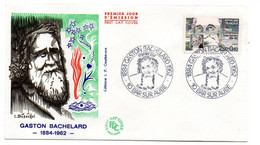 FDC --1984 -- Gaston BACHELARD .. .cachet  BAR SUR AUBE  - 10.......à  Saisir - 1980-1989