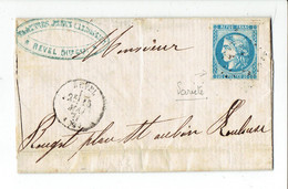 L TP N°46B CàD REVEL 15 Mai 1871 Haute-Garonne - 1849-1876: Klassieke Periode