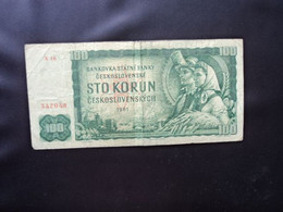 TCHÉCOSLOVAQUIE : 100 KORUN     1961    P 91b  Série X 16    Presque TB * - Tschechoslowakei