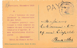 NOODSTEMPEL  PAYE        2 SCANS - Fortune Cancels (1919)