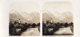 BAVIERE  BAYR HOCHLAND GARMISCH GEGEN DIE ZUGSPLTZE REF 1854 - Cartoline Stereoscopiche
