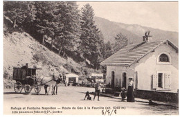 CPA - Refuge Et Fontaine Napoléon - Route De Gex à La Faucille - Gex