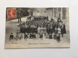 Carte Postale Ancienne (1913)  JARNAC. École Des Gatçons - Jarnac