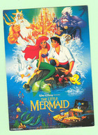 T1434 - DISNEY - The Little Mermaid, La Petite Sirène - Affiche Du Film Sur Carte Postale - Autres & Non Classés