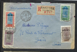 HAUTE VOLTA 1927:  LSC Rec. De Banfora Pour Genève (Suisse) Affr. De 2,75F - Storia Postale