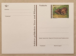 AUTRICHE Herisson, Hedgenog. Champignon, Entier Postale Neuf émis En 1997 - Sonstige & Ohne Zuordnung