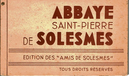 59 - ABBAYE SAINT PIERRE DE SOLESMES - Carnet De 15 Cartes Postales - Edition Des "Amis De Solesmes" - Solesmes