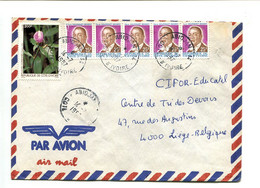 COTE D'IVOIRE - Affranchissement Sur Lettre - Fleurs / Homme D'Etat - Costa De Marfil (1960-...)