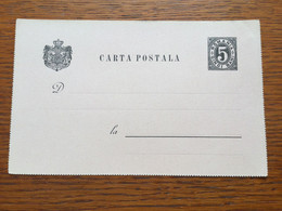 K31 Rumänien Ganzsache Stationery Entier Postal P 21I 2 Verschiedene Typen S. Zähnungen! - Postal Stationery