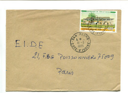 COTE D'IVOIRE - Affranchissement Seul Sur Lettre - Le Palais De Justice - Ivory Coast (1960-...)