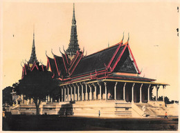 ¤¤    -   THAÏLANDE   -  BANGKOK   -  Cliché Couleur Des Années 1930 D'un Temple     -  Voir Description   -  ¤¤ - Thaïland