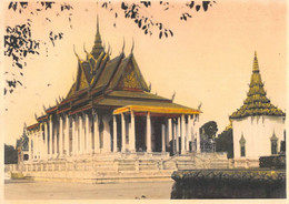 ¤¤    -   THAÏLANDE   -  BANGKOK   -  Cliché Couleur Des Années 1930 D'un Temple     -  Voir Description   -  ¤¤ - Thailand