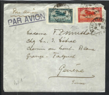 MAROC 1925:  LSC Par Avion De Casablanca Pour La Suisse Affr. De 1,50F - Briefe U. Dokumente