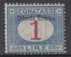 ERITREA - Segnatasse N.8 - Cv 60 Euro - Super Centrato - Linguellato - MH* - Eritrea