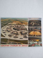 75 PARIS AEROPORT CHARLES DE GAULLE AVION MULTI VUES - 61 - Aeroporto