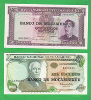 Mozambico 50 Escudos Del 1970 + 100 Escudos Del 1961 Mozambique  Africa State - Mozambique