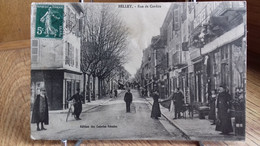 CPA   BELLEY  Rue De Cordon  (1913) .bien Animée , Magasins....(S21-22) - Belley