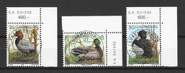 Luxemburg 2000 - Mi 1503 - 1505 Vögel / Enten - Eckrand / Gestempelt Am Ausgabetag 9.5.2000 - Gebruikt