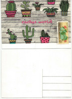 Beavertail Pricklypear Cactus ( Figuier De Castor)  Carte Maximum ETATS-UNIS  (série Cactus World) - Maximum Cards