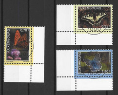 Luxemburg 2005 - Mi 1684 - 1686 Schmetterlinge - Eckrand / Gestempelt Am Ausgabetag 27.9.2005 - Used Stamps