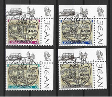 Luxemburg - Wohlfahrt 1999 / Mi 1485 - 1488 Ortsansichten Aus Dem 16 Jh. - Eckrand / Joyeux Noël 14.12.1999 - Used Stamps