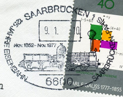 14602) BRD - ✉ Mit So-⨀ 6600 Sarbrücken 1 Vom 19.11.1977 - 125 J. Eisenbahn Nach Paris,Dampflok 1-A-1 Nr.18 - Machine Stamps (ATM)
